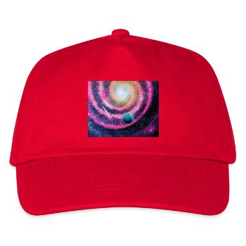 Pink Galaxy - Kinder Basecap - Rot - Vorne