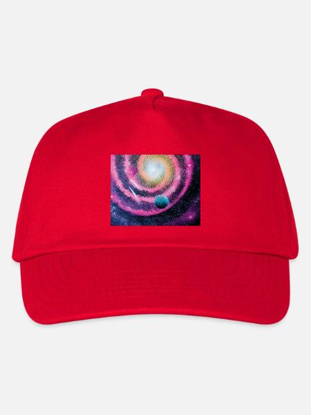 Pink Galaxy - Kids’ Baseball Cap - red