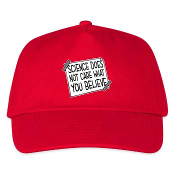 La science se moque de ce que vous croyez Logo des faits - Casquette de baseball Enfant - rouge - Devant