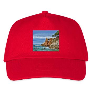 Arche marine près de la falaise - Casquette de baseball Enfant - rouge - Devant
