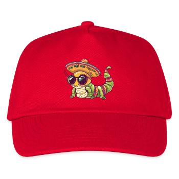 Wurm Lustig Sombrero - Kinder Basecap - Rot - Vorne