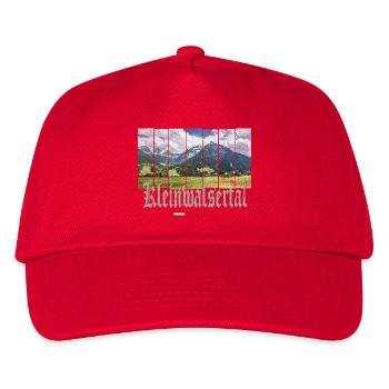 Kleinwalsertal Allgäu in Österreich Souvenir - Kinder Basecap - Rot - Vorne