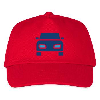 Voiture avant Icône solide Transport automobile - Casquette de baseball Enfant - rouge - Devant
