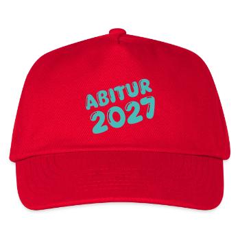 Abitur 2027 Typographie rétro - Casquette de baseball Enfant - rouge - Devant
