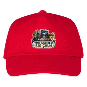 TINY NUMBERS BIG CALM - Kinder Basecap - Rot - Vorne