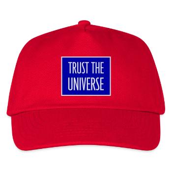 Trust The Universe Spiritual Universe Quote Logo - Kids’ Baseball Cap - red - Front