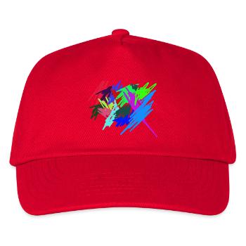 Farben - Kinder Basecap - Rot - Vorne