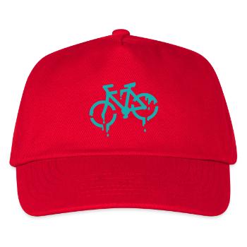 pochoir vélo - Casquette de baseball Enfant - rouge - Devant