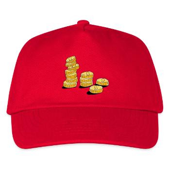 Money coins - Kids’ Baseball Cap - red - Front