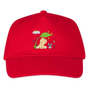 Bärchen im Regen - Kinder Basecap - Rot - Vorne