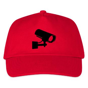 kamera__f1 - Kinder Basecap - Rot - Vorne