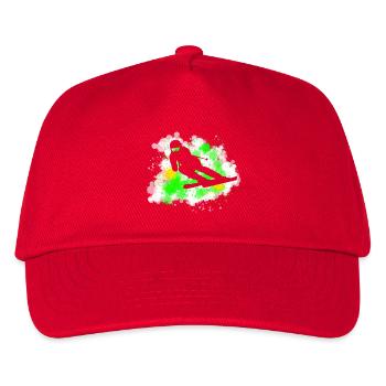 Ski - Kinder Basecap - Rot - Vorne