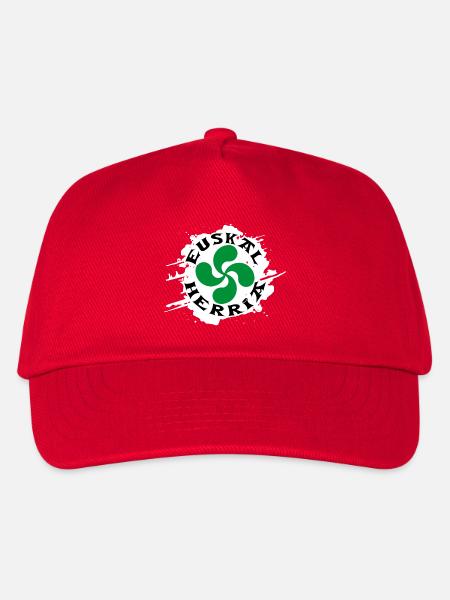 Croix Basque - Lauburu - Casquette de baseball Enfant - rouge