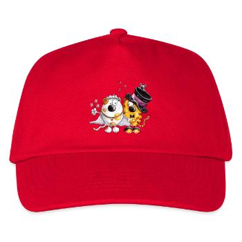 Wedding with heart - Kids’ Baseball Cap - red - Front