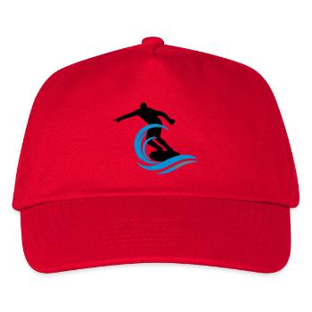 Surfeur - Casquette de baseball Enfant - rouge - Devant