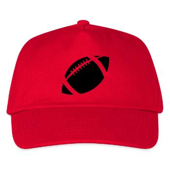 football - Kinder Basecap - Rot - Vorne