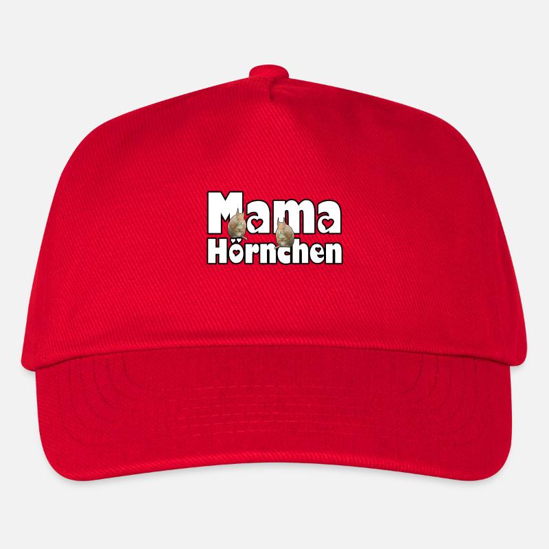 Mama Eichhörnchen Mutter Tier Muttertag Spruch - Kinder Basecap - Rot