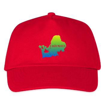 bayerischer See Silhouette - Kinder Basecap - Rot - Vorne