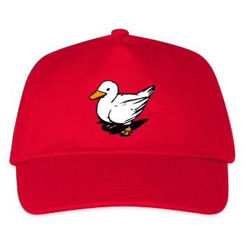 Cool Duck - Bathing Duck - Bird - Squeaky Duck - Kids’ Baseball Cap - red - Front