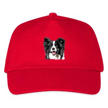 Border Collie - Kids’ Baseball Cap - red - Front