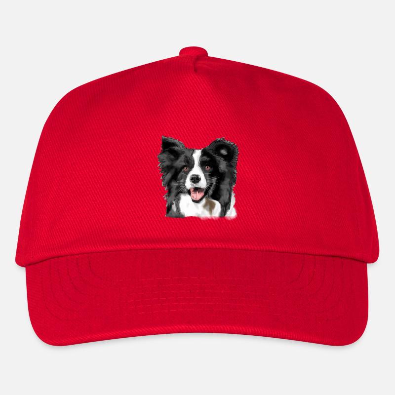 Border Collie - Kinder Basecap - Rot