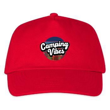 Camping Vibes - Kids’ Baseball Cap - red - Front