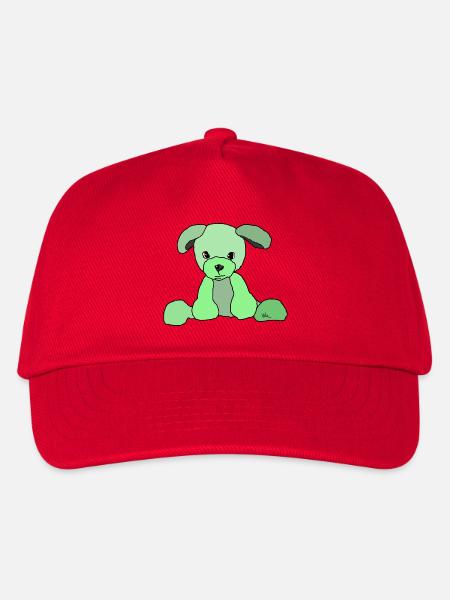 Hund Comic - Kinder Basecap - Rot