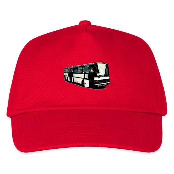 Setra Bus Setra S215 UL mit offenen Türen - Kinder Basecap - Rot - Vorne
