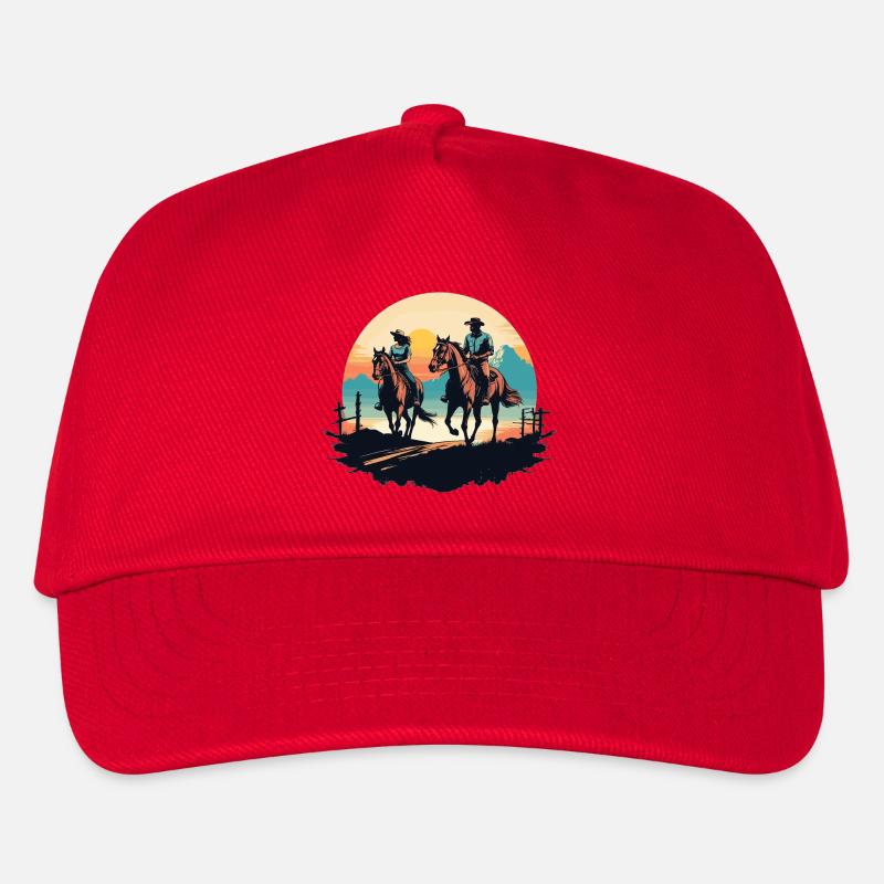 Westernreiten - Kinder Basecap - Rot
