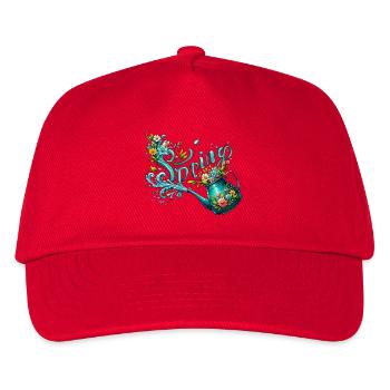 Spring Watering Can Let It Grow Spring Flowers - Kids’ Baseball Cap - red - Front