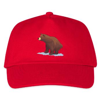 Brown Bear (painting) - Kids’ Baseball Cap - red - Front