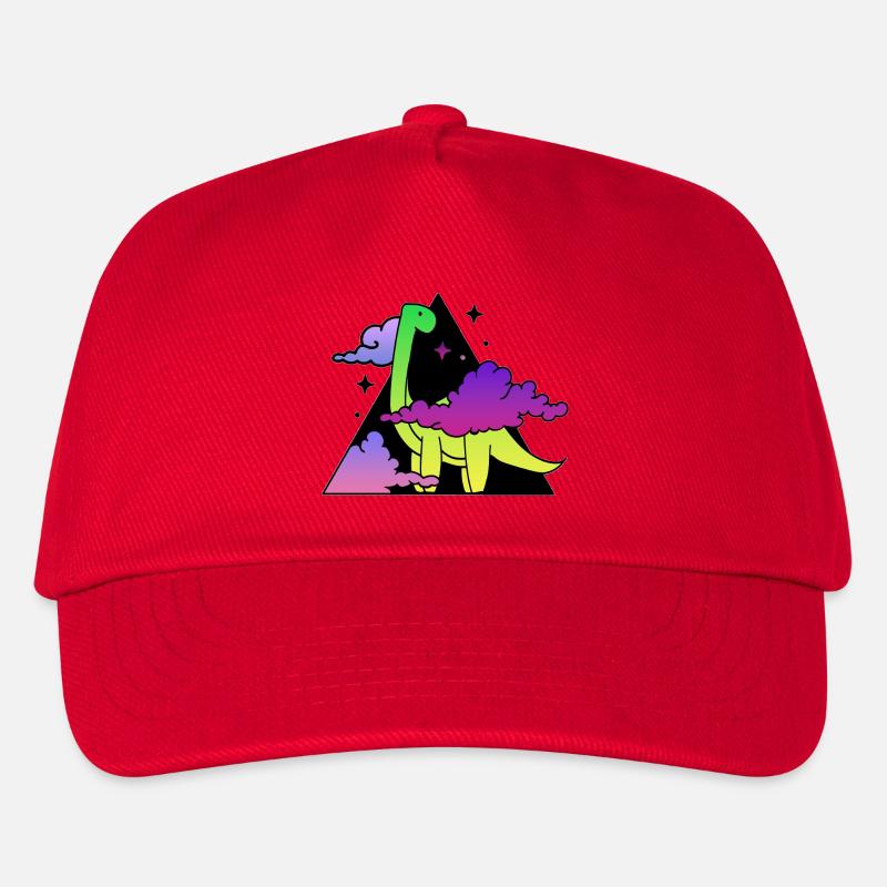 Dino montain - Kinder Basecap - Rot