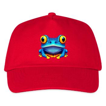 Frosch - Kinder Basecap - Rot - Vorne