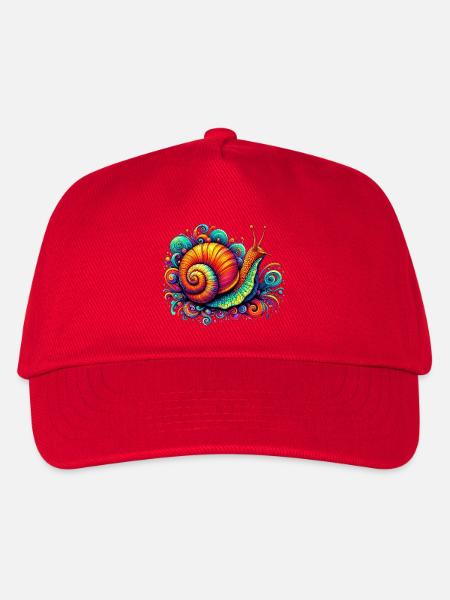 Schnecke - Kinder Basecap - Rot