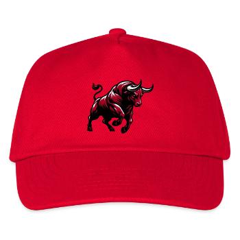 Stier - Kinder Basecap - Rot - Vorne
