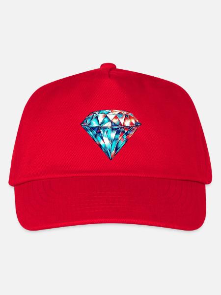 Diamant - Kinder Basecap - Rot