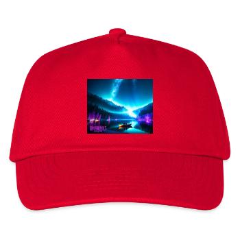 Natur pur - Kinder Basecap - Rot - Vorne