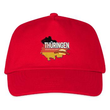Thuringe Allemagne Souvenir d’État rétro - Casquette de baseball Enfant - rouge - Devant