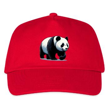 Panda - Kinder Basecap - Rot - Vorne