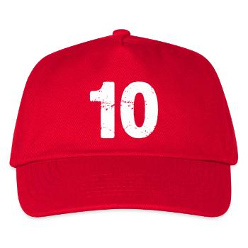 10 - Kids’ Baseball Cap - red - Front