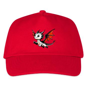 Drache - Kinder Basecap - Rot - Vorne