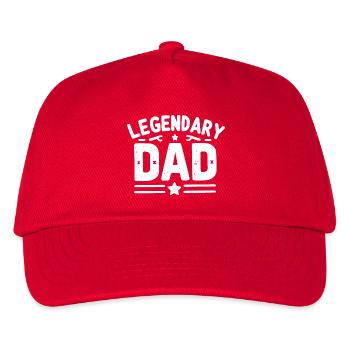 Legendary Dad - Kids’ Baseball Cap - red - Front