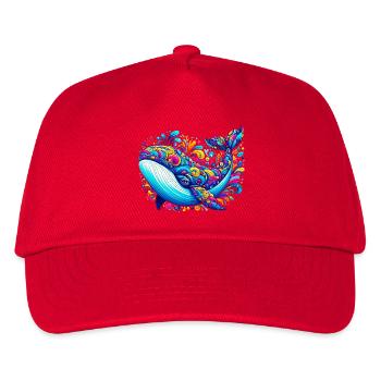 Whale - Kids’ Baseball Cap - red - Front