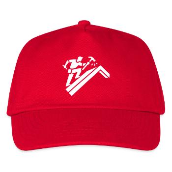 Dachdecker - Kinder Basecap - Rot - Vorne