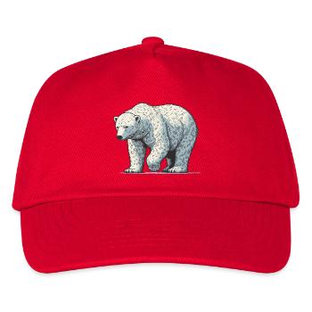 Polar bear - Kids’ Baseball Cap - red - Front