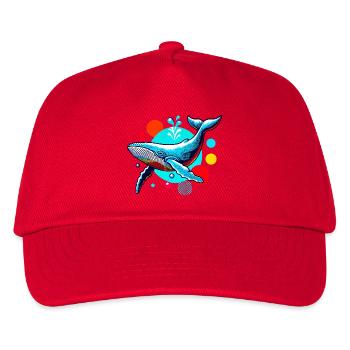 Whale - Kids’ Baseball Cap - red - Front