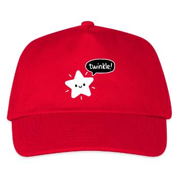 Funkeln! - Niedlicher Stern Kawaii - Kinder Basecap - Rot - Vorne