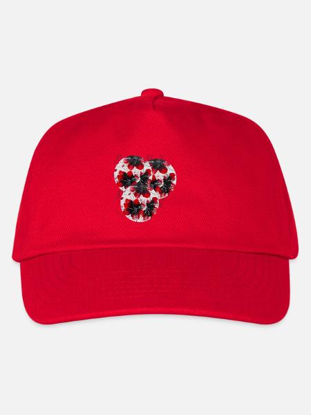 „Zeitlose Eleganz- handgemalt von Martina Eßer - Kinder Basecap - Rot