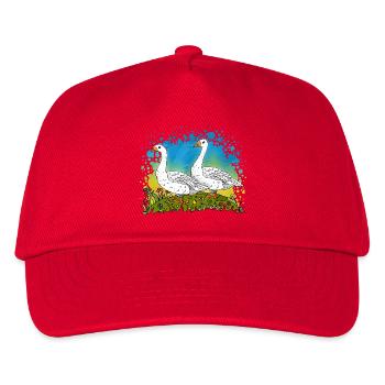 Zwei Gänse auf Green Gables - Kinder Basecap - Rot - Vorne