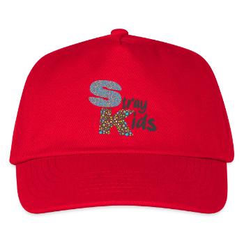 Texte des enfants errants - Casquette de baseball Enfant - rouge - Devant
